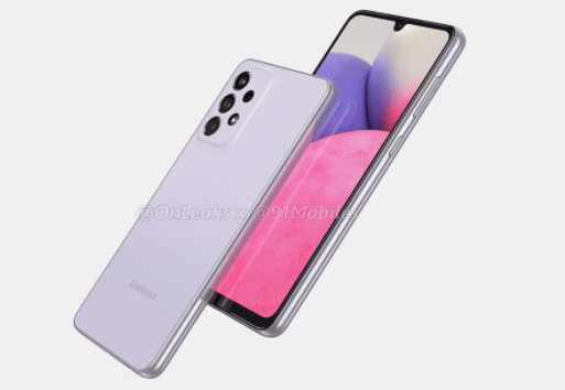 三星 Galaxy A33 5G 渲染图曝光：6.4 英寸 FHD+ 显示屏