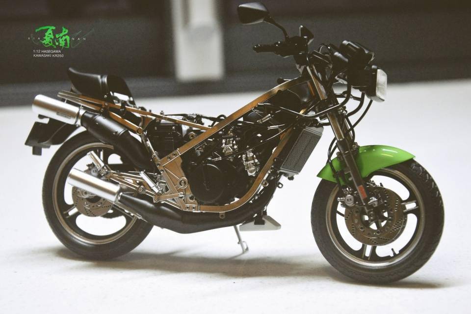 文章|模玩秀：长谷川 1/12 川崎KR250 摩托