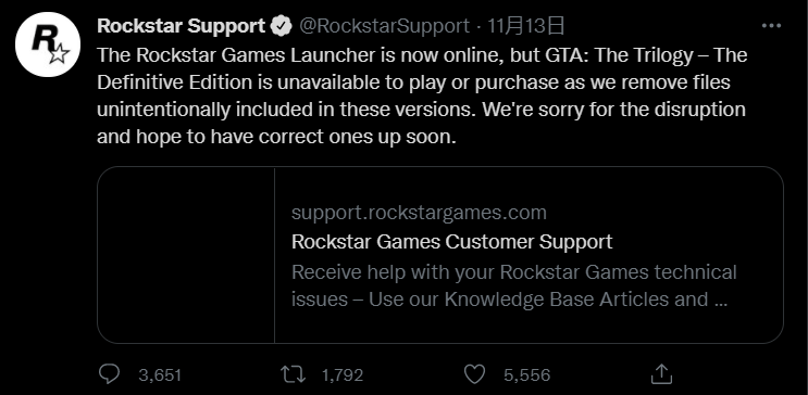 消息称 Switch 版《GTA：三部曲 终极版》源代码全部泄露