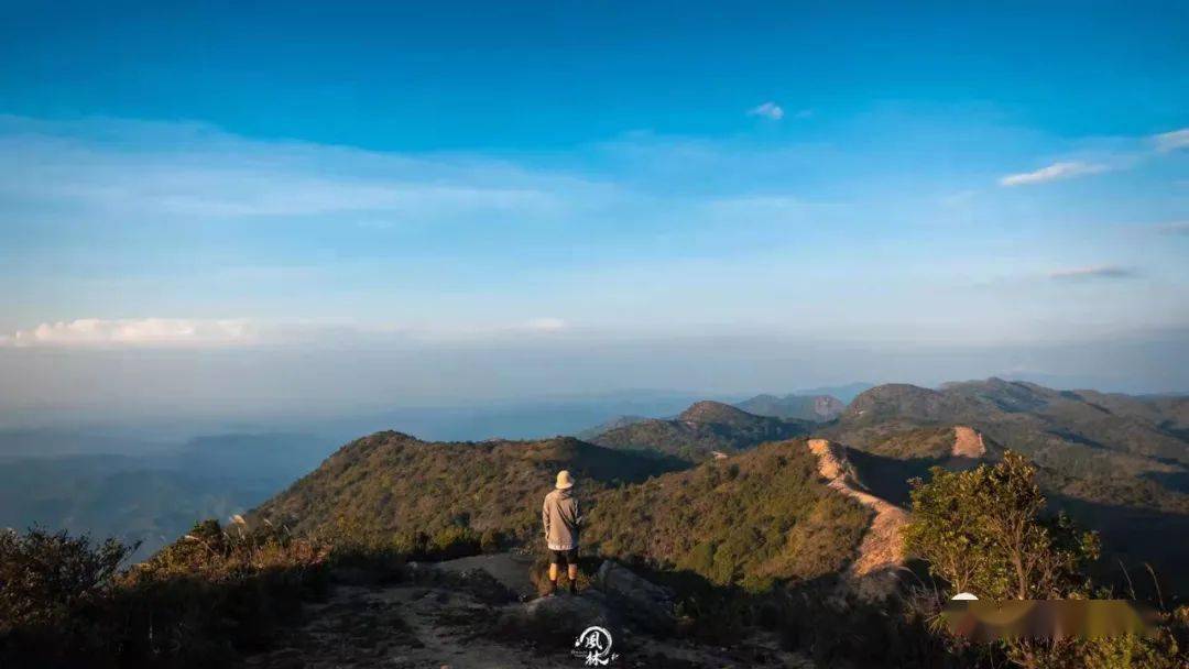 揭阳第一峰揭西李望嶂山看夕阳赏日出观云海