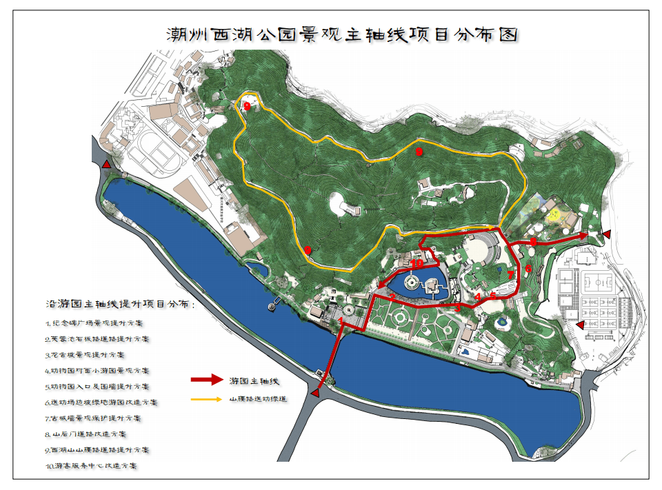 锦州西湖公园规划图图片