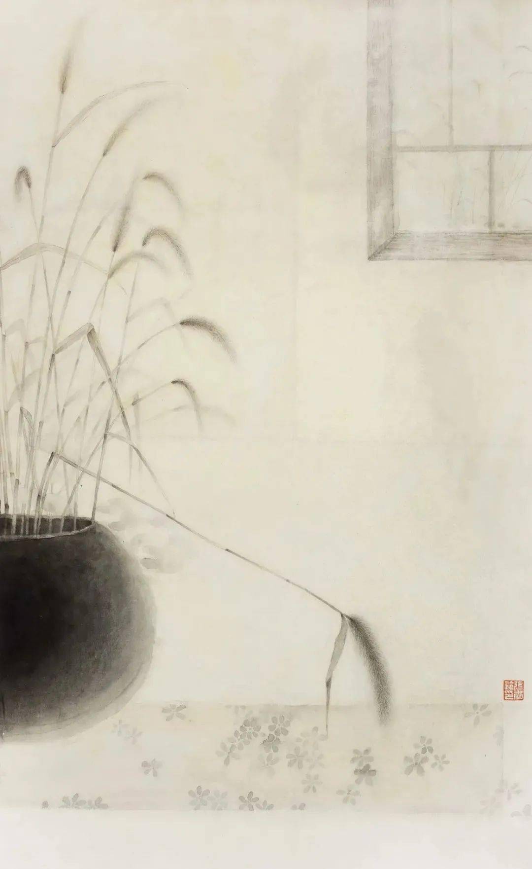 张爱玲的工笔花鸟画39图象一首首流淌的诗意