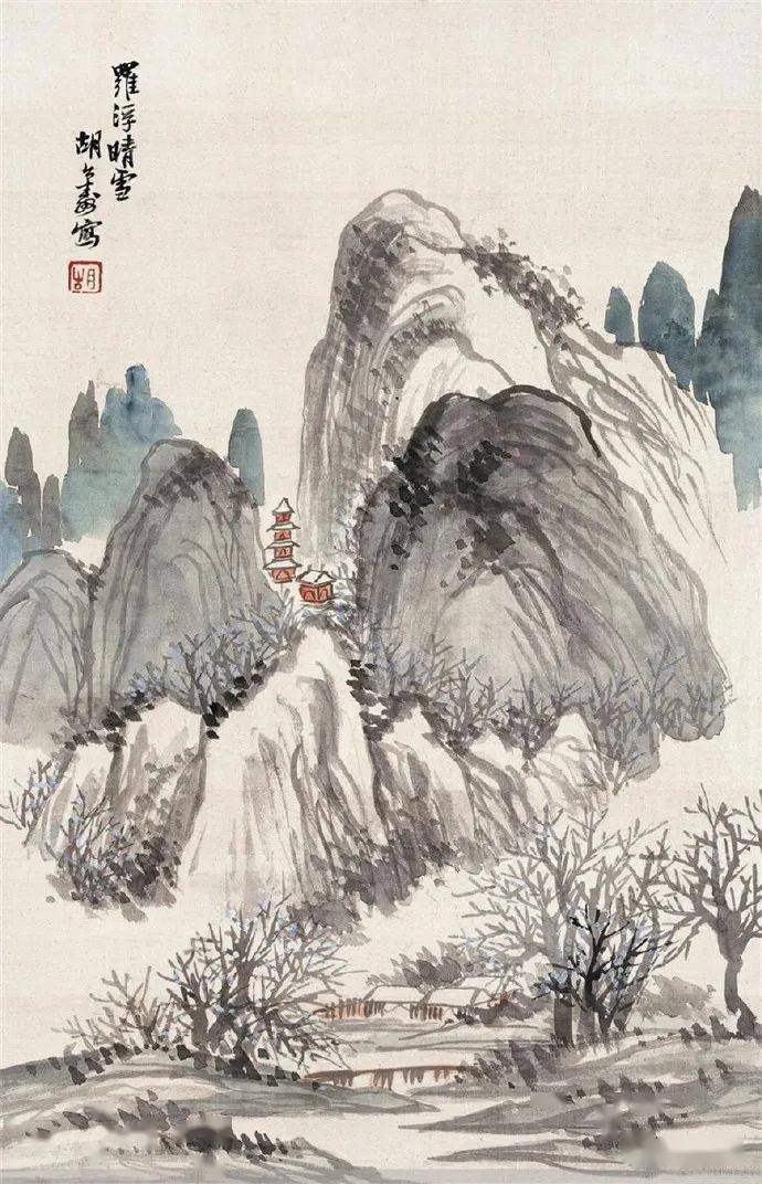 名品视界清代书画家胡公寿的山水画欣赏一