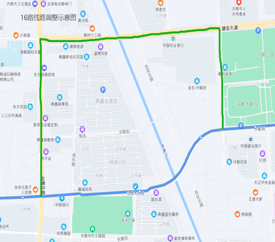 许昌市区单行路段图片