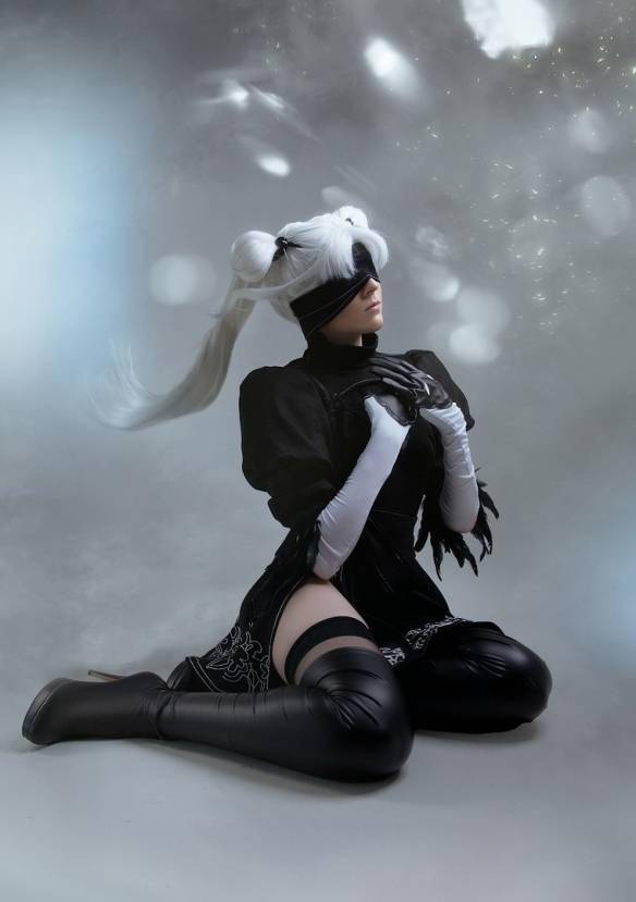 2b小姐姐爆衣变身水兵月俄妹cos尼尔整新活