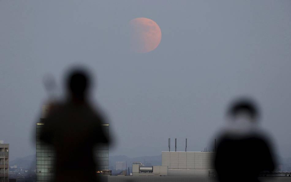 城事丨别再错过了！本世纪最长月偏食全球美图大放送