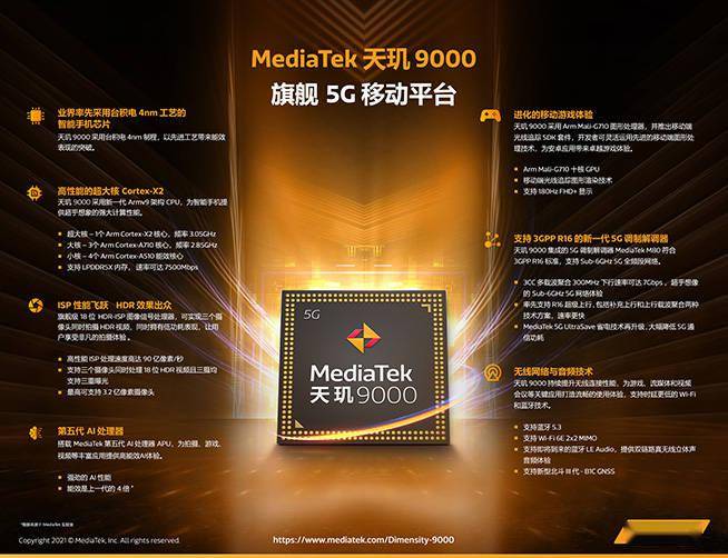 10大领先！台积电4纳米制程天玑9000亮相，2022安卓旗舰之光？