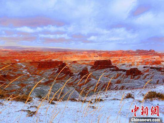 阳光|来甘肃平山湖大峡谷赏一场雪景