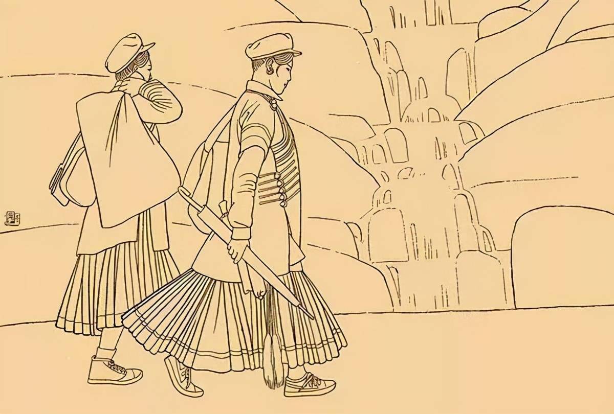 56个民族白描人物画各具风韵