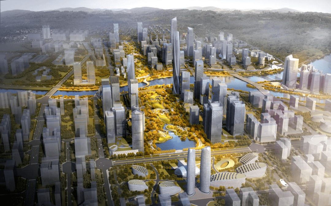 交子公园金融商务区换新装啦