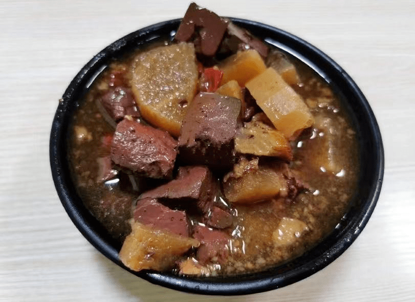 天冷了天台人不能没有牛血羹