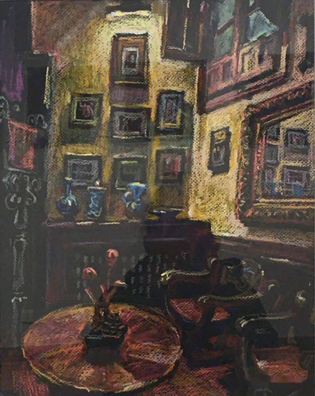 刘秉江的油画棒作品欣赏