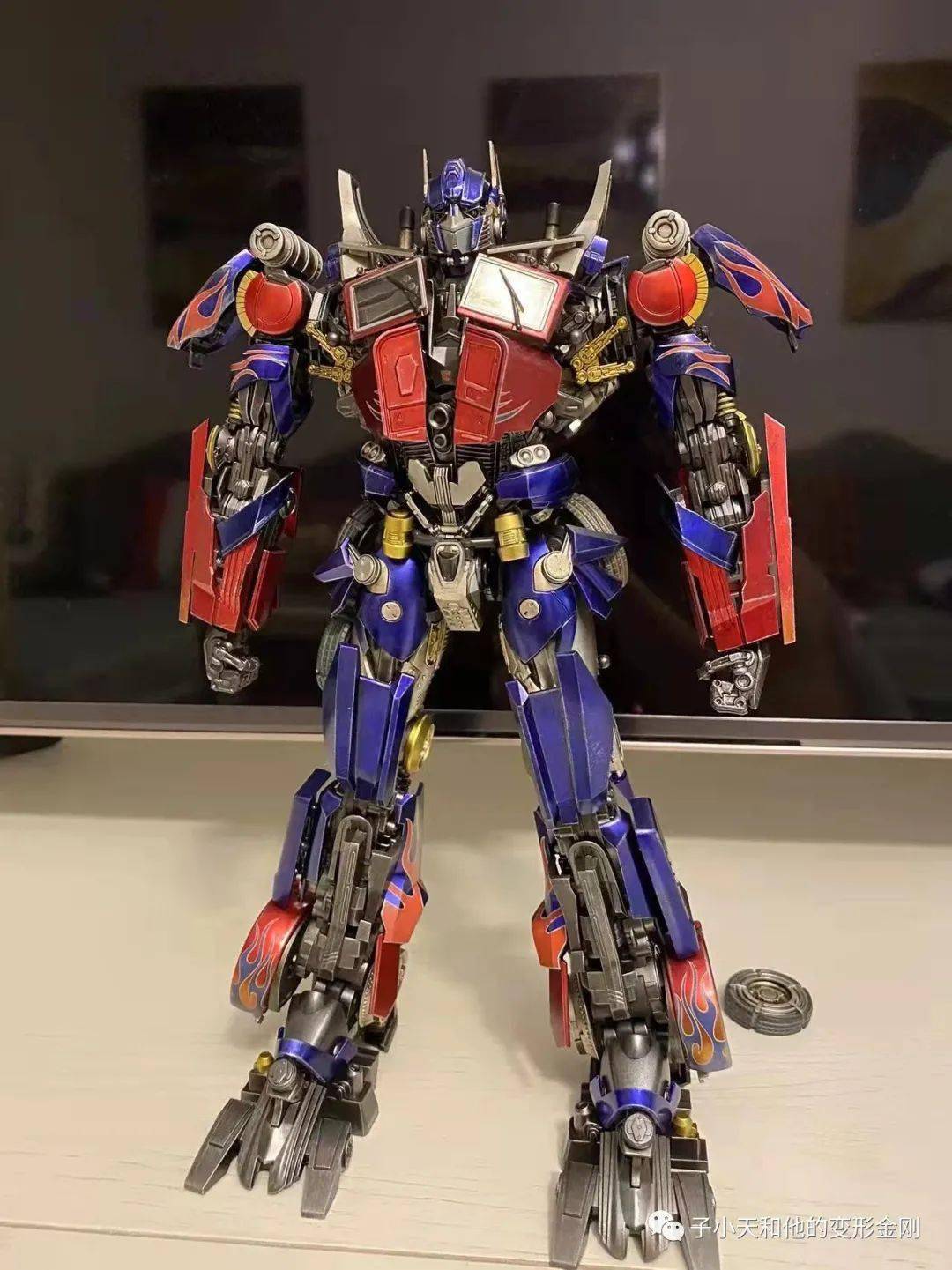 评玩具子小天硕函测评变形金刚3a变2造型擎天柱你的到货了吗