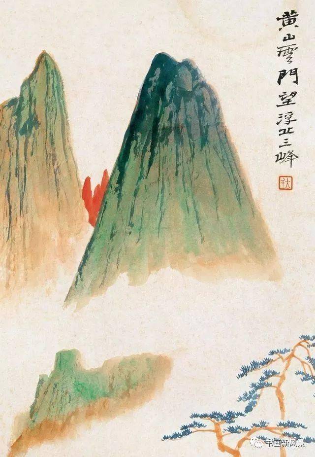 张大千的一组国画小品!