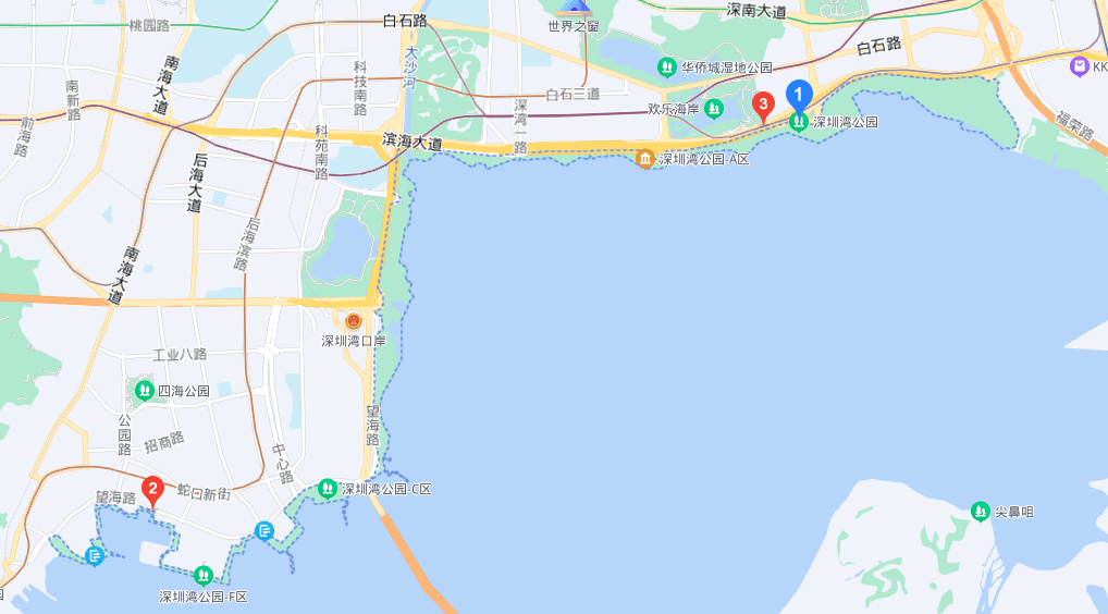 深圳海边公园地铁图片