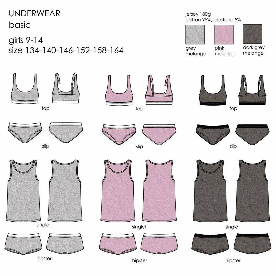 设计 内衣/胸衣——服装款式图&效果图设计！