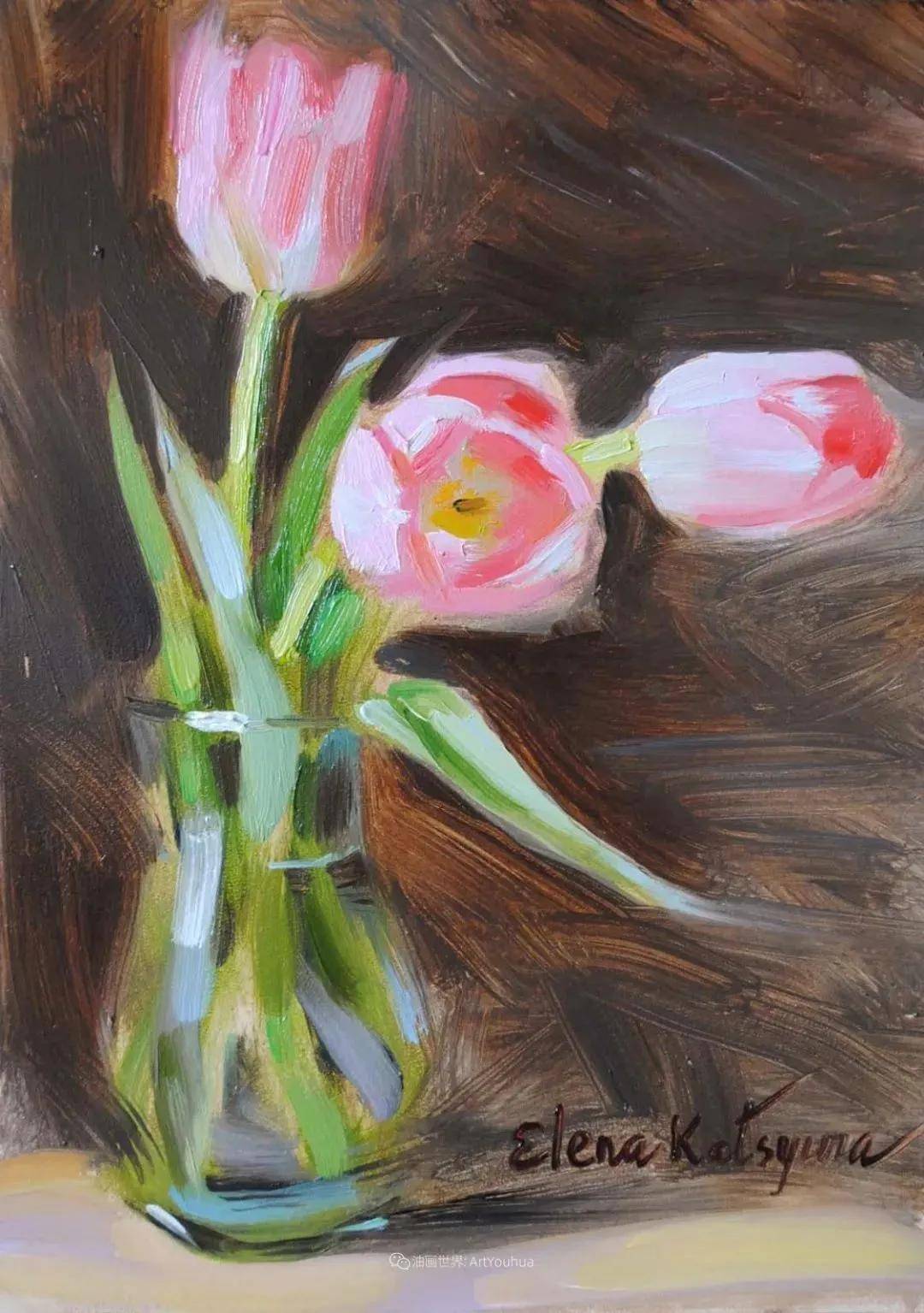 俄罗斯女画家埃琳娜卡特修拉静物作品欣赏