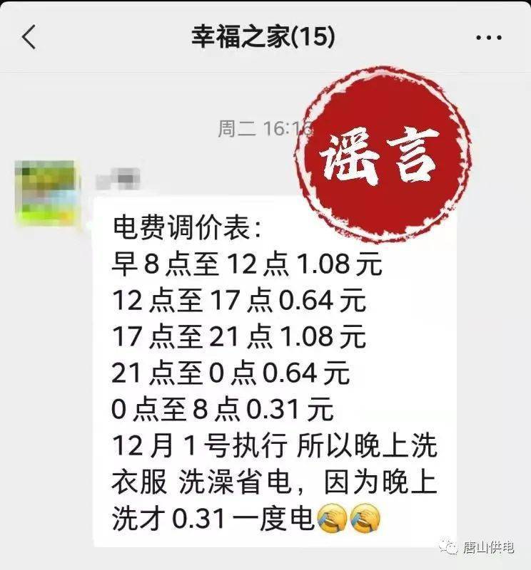 重要声明 唐山 电价 电力