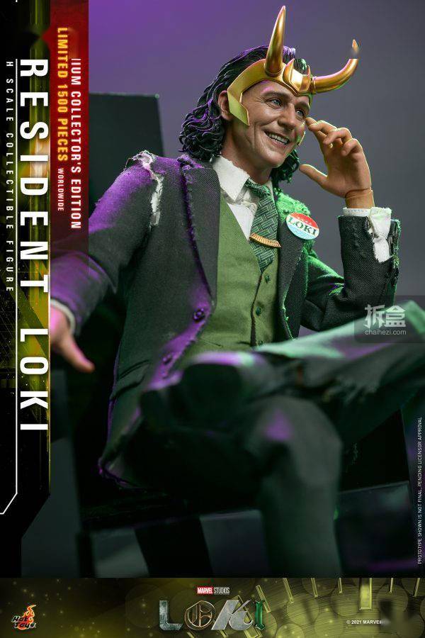 珍藏版HOTTOYS 1/6 洛基 总统洛基LOKI TMS066 1/6可动人偶