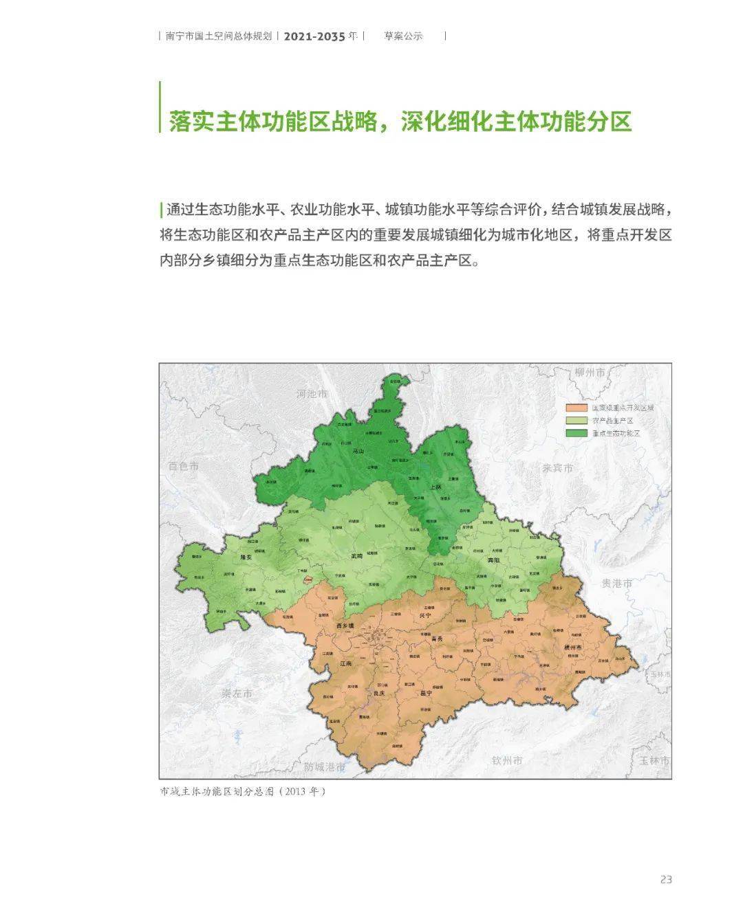 南宁市国土空间总体规划20212035年草案公示