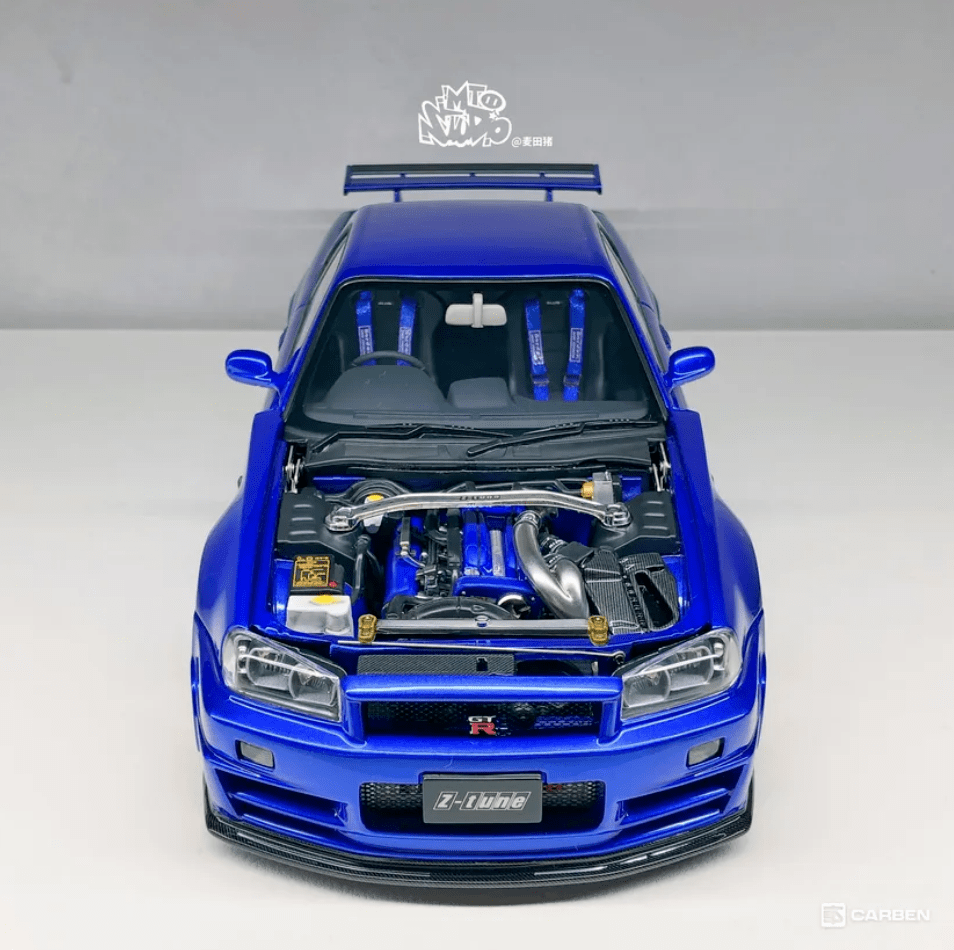 「最强r34」aa 1/18 r34 z tune 改装做例