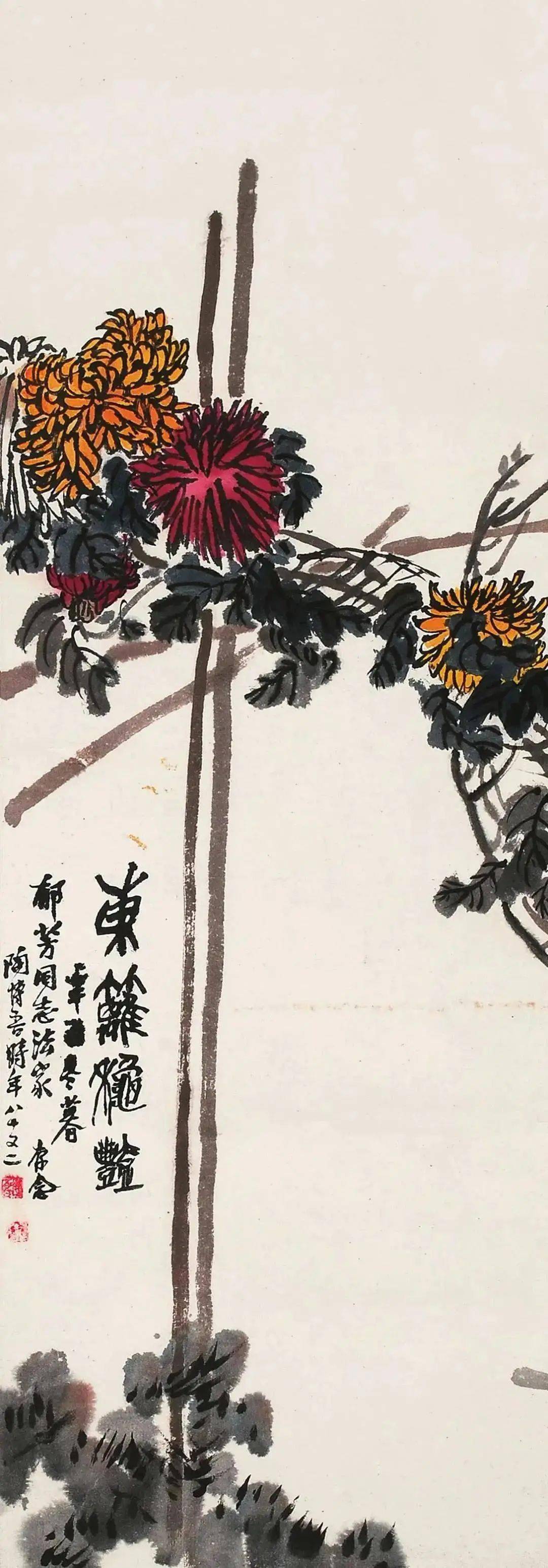 陶博吾大写意花鸟天真率意