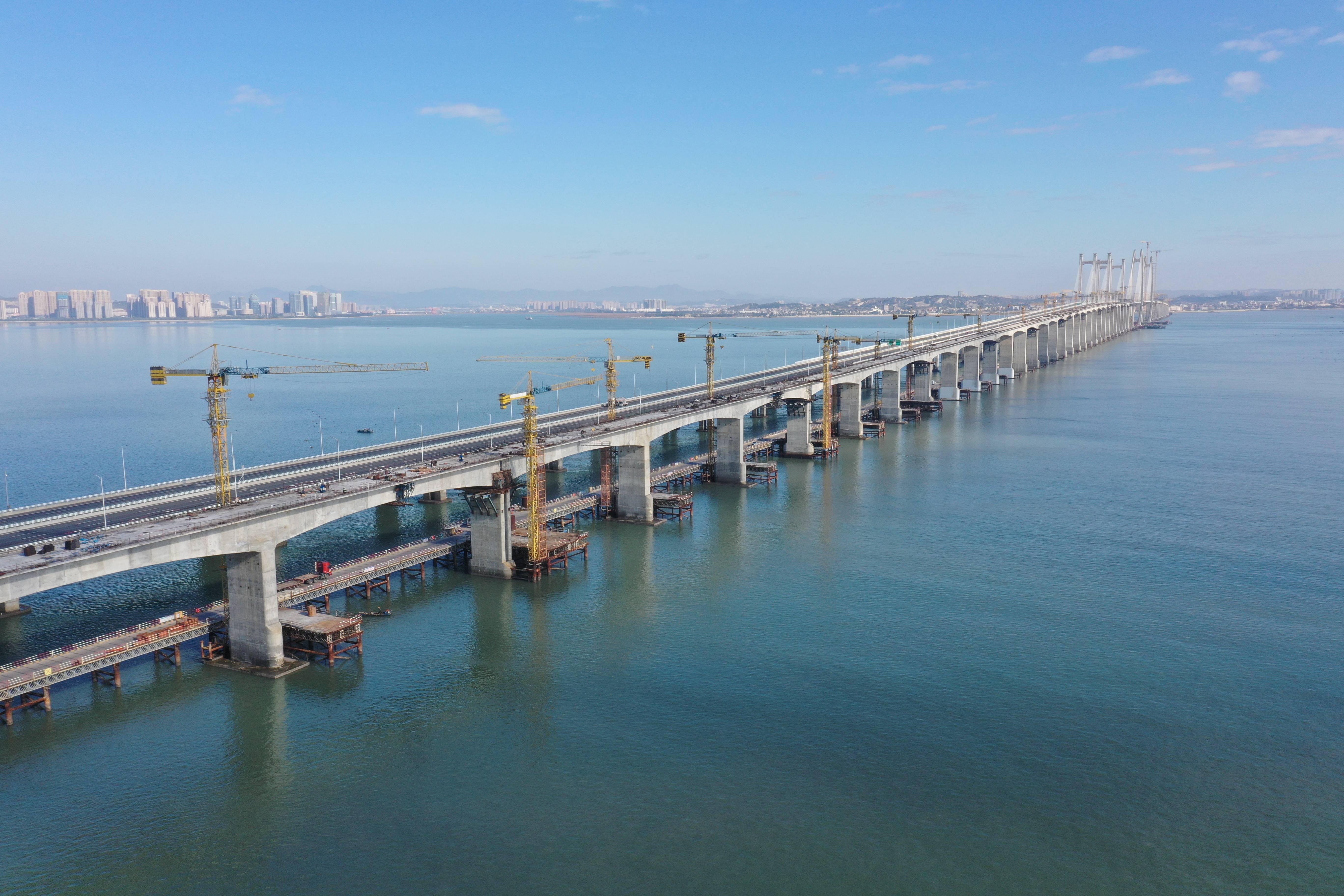 泉州湾跨海大桥简笔画图片