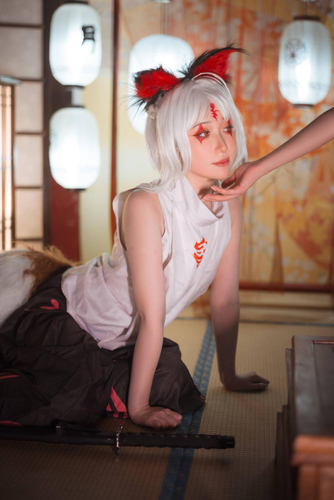 《阴阳师》白藏主cosplay_正片_图片_来源