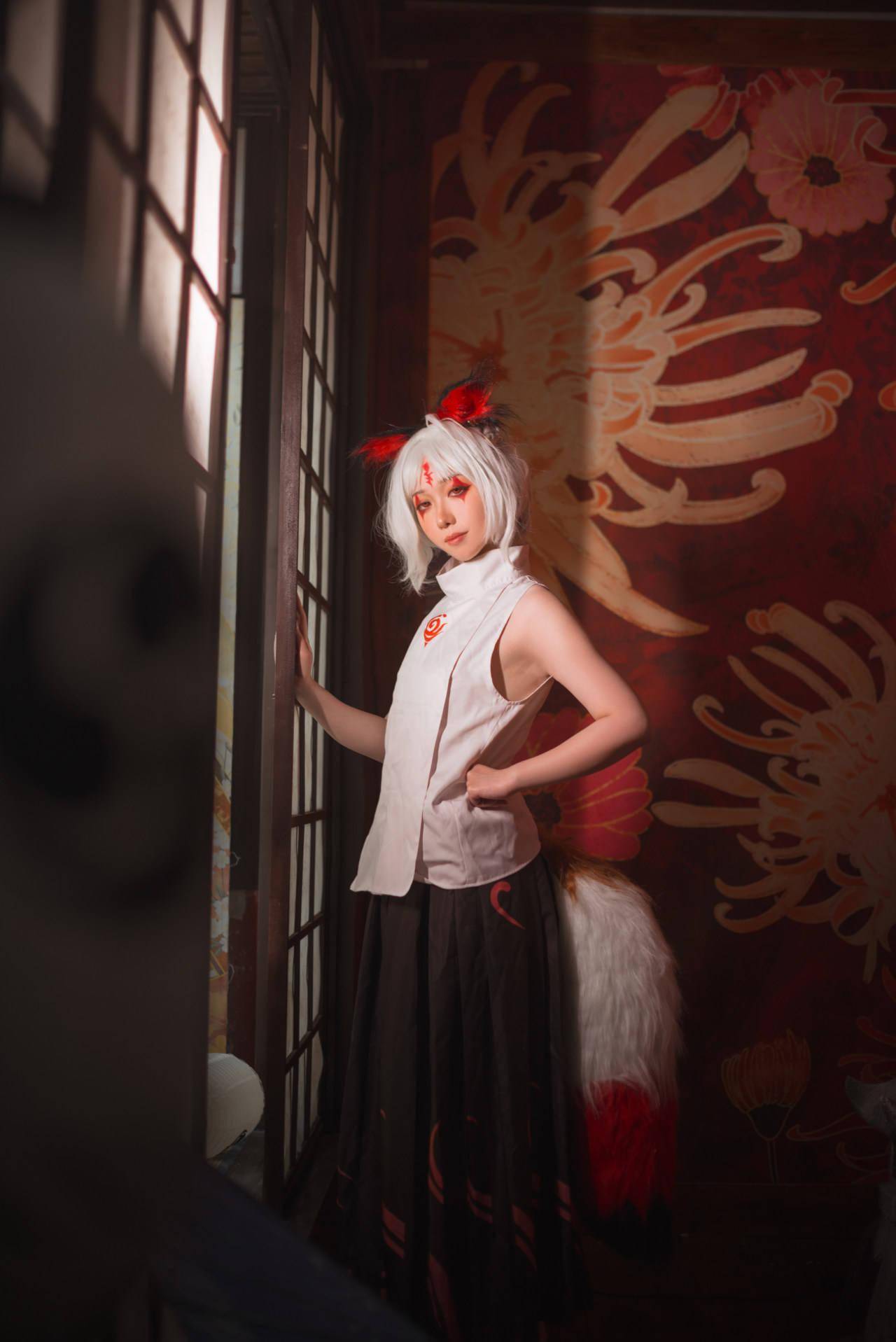 《阴阳师》白藏主cosplay_正片_图片_来源