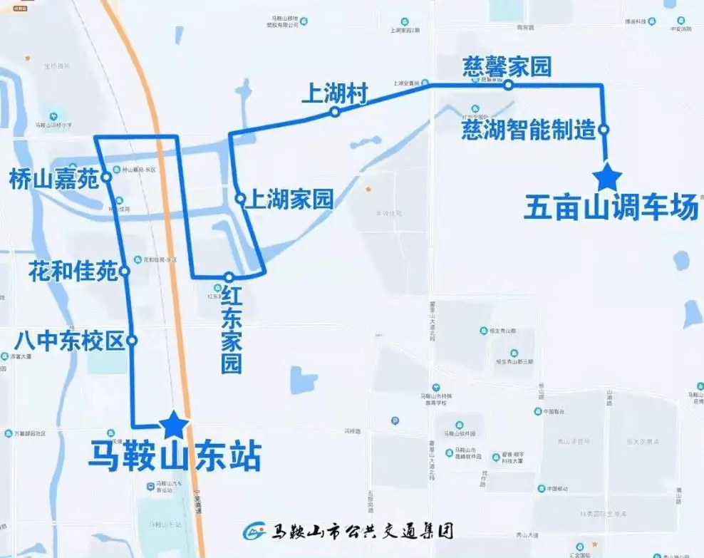 9路公交线路图(新开通)