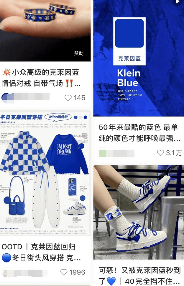 抹布穿上最火的克莱因蓝，我好像抹布成精了