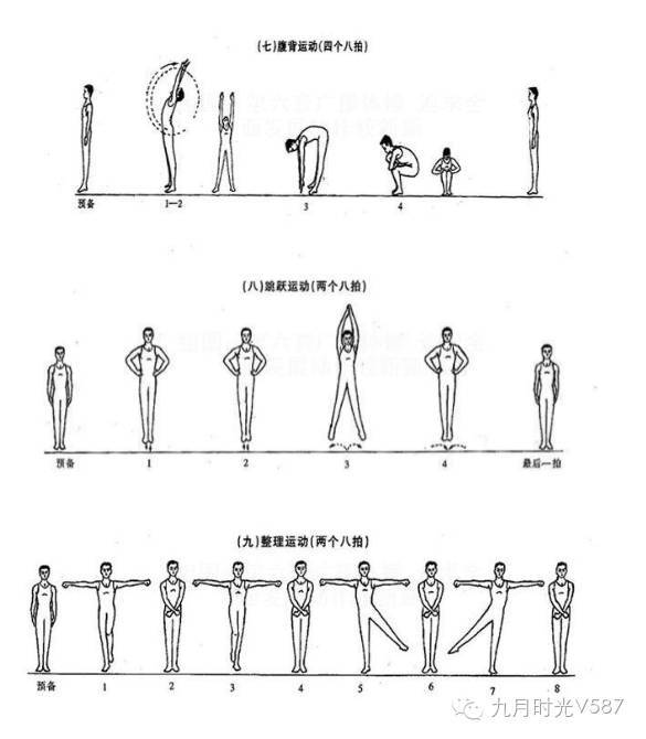 广播体操70年(九套图解)