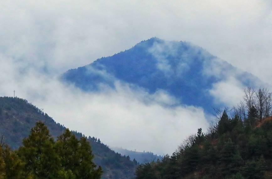 11月29日,地處豫西伏牛山區的河南盧氏縣迎來了初冬的第一場降雪.