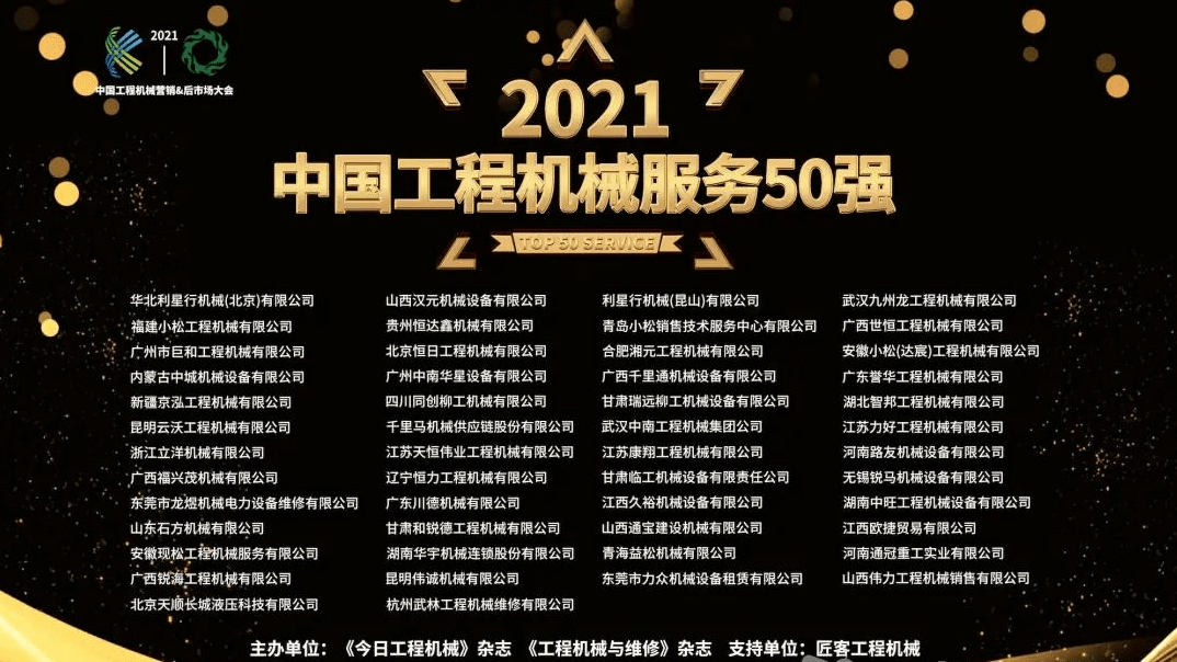  中國吊裝50強排行榜_2020中國吊裝50強