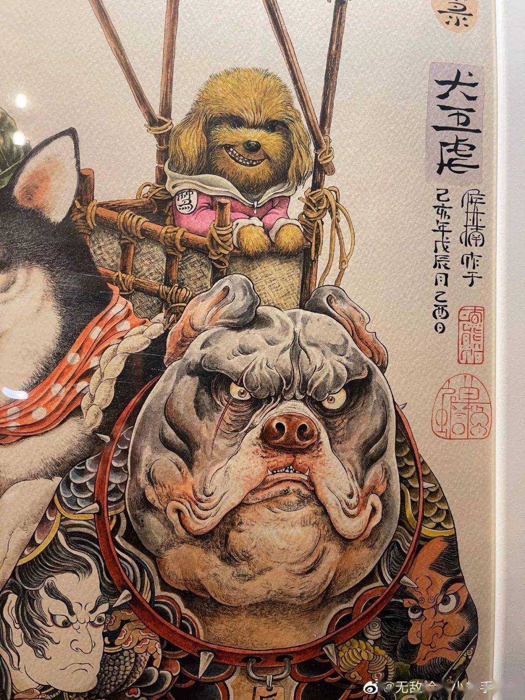 他的作品略带一些日本元素浮世绘本身就是描绘市井生活的风俗画天津人