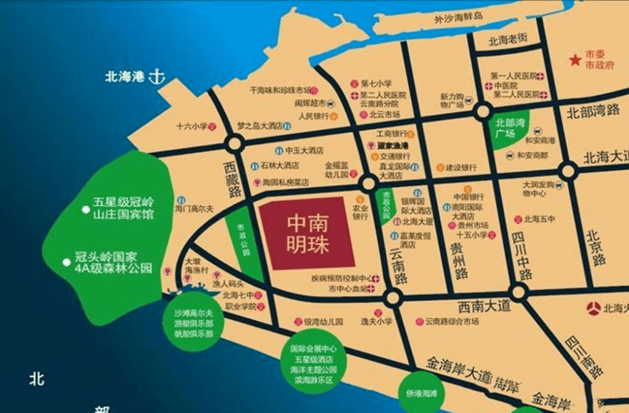 北海市楼盘分布图图片