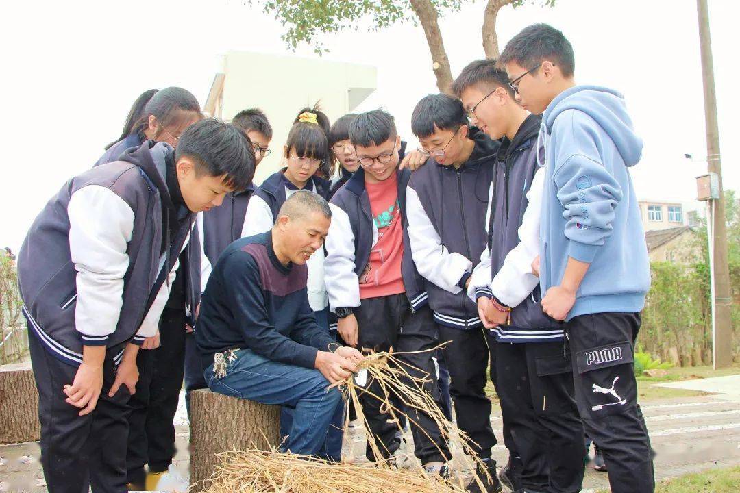 助力"双减"行动 | 箬横镇东浦中学:搓柴绳,搓出快乐"课堂"来_陈巧巧