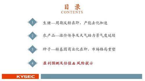 策略|农林牧渔2022年度投资策略：猪周期反转在即，种植链景气延续