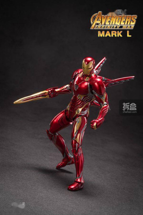 中动玩具191250豪华版钢铁侠mk50可动人偶机甲