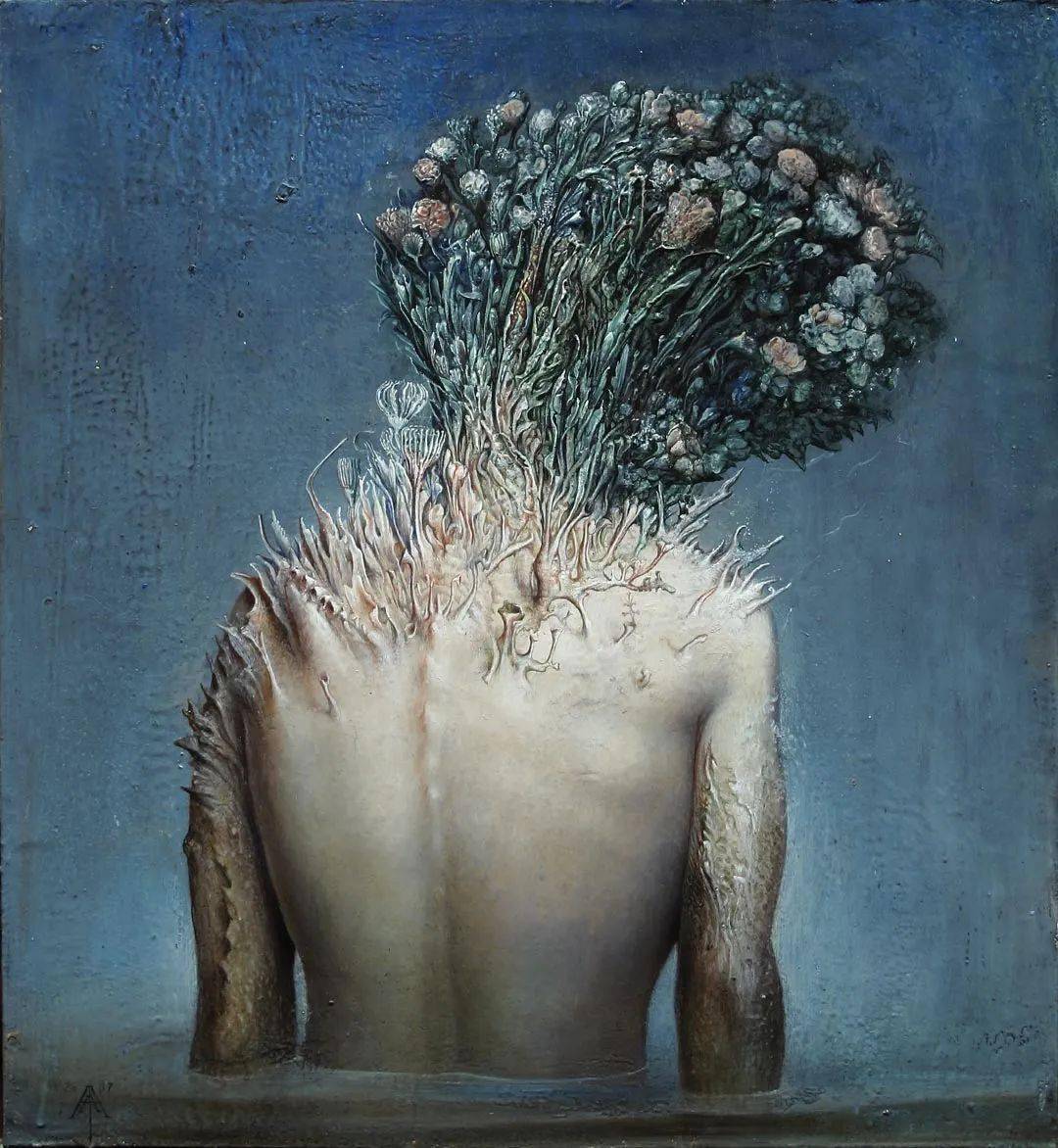 意大利画家阿戈斯蒂诺·阿里亚贝内奇异而非凡的超现实主义人体油画