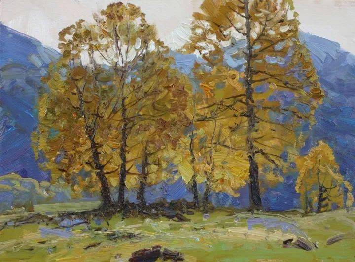 【艺术】俄罗斯画家亚历山大·巴比奇的作品_油画_布留洛夫_风景