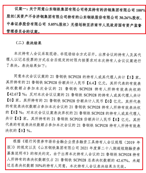 山东钢铁集团有限公司公告称,"21鲁钢铁scp028"2021年第一次持有人