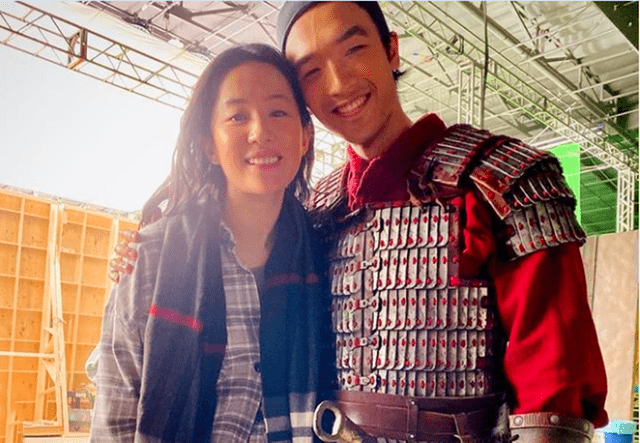 刘亦菲与《花木兰》男主安佑森