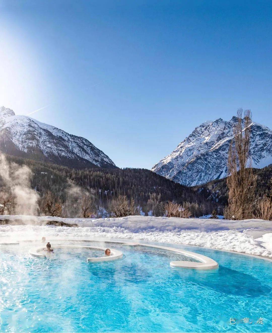 藏在瑞士雪山中的露天温泉大盘点冬日里的人间理想