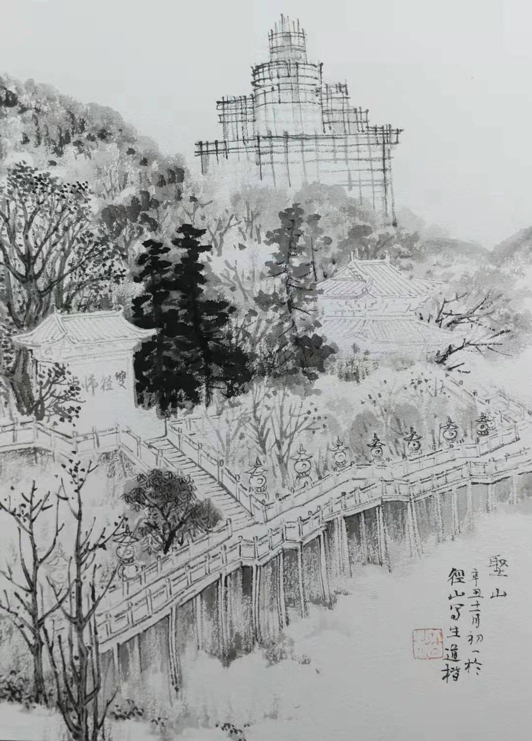 宋余杭素描图片