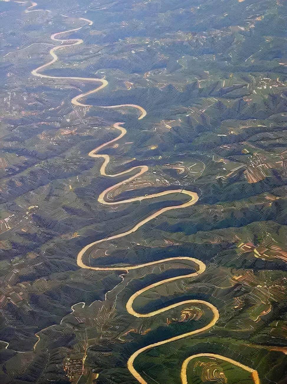 黄河弯道之美图欣赏