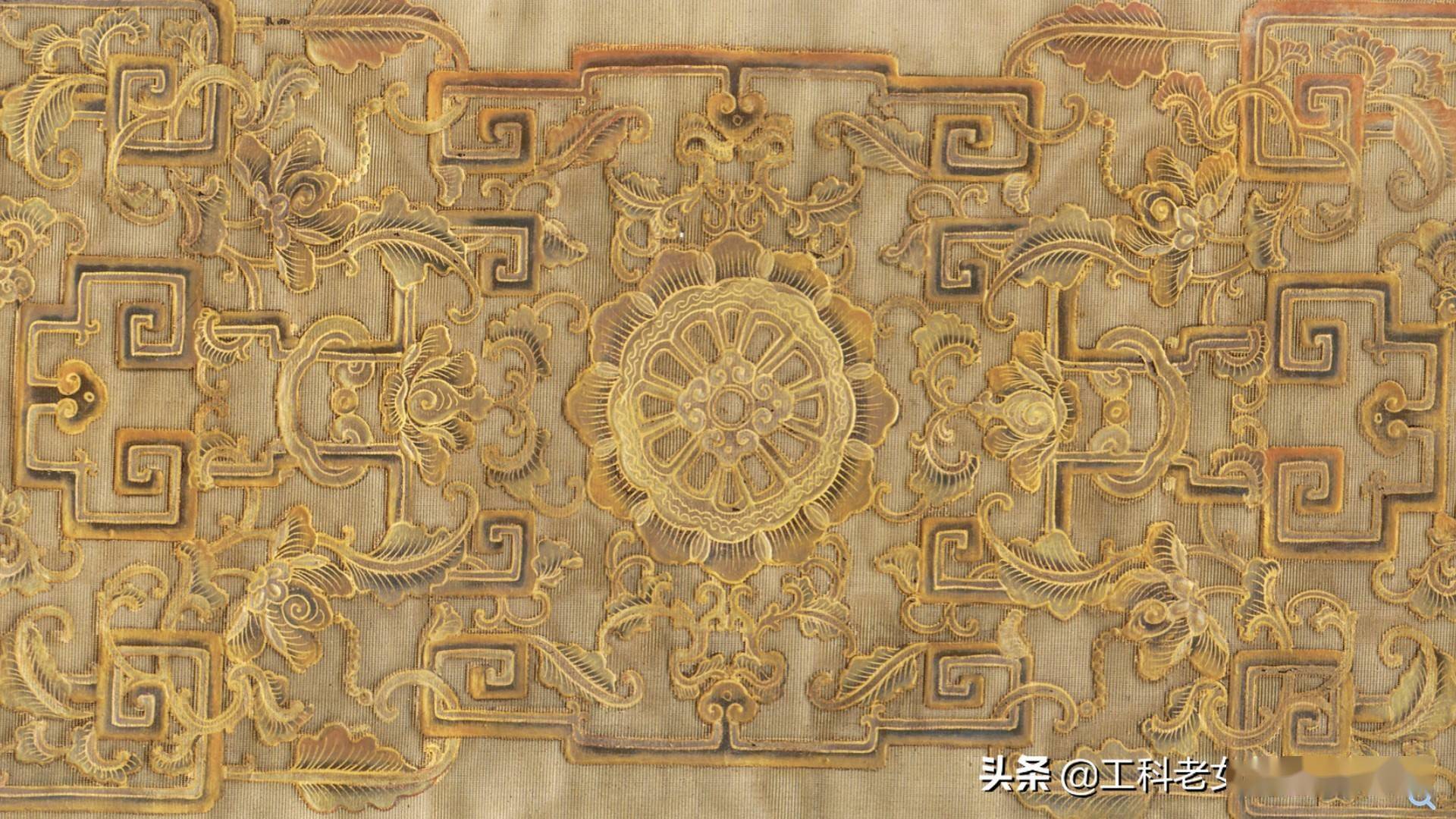 符望阁南间描金漆纱横披窗槅心.符望阁南间描金漆纱横披窗槅心示意图.