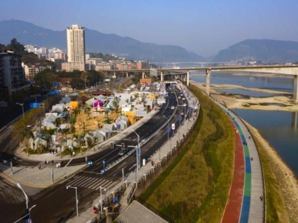 来北碚北塘峡江步道赏山城靓丽风景