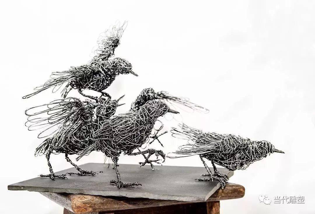 线条动物雕塑艺术家candicebees