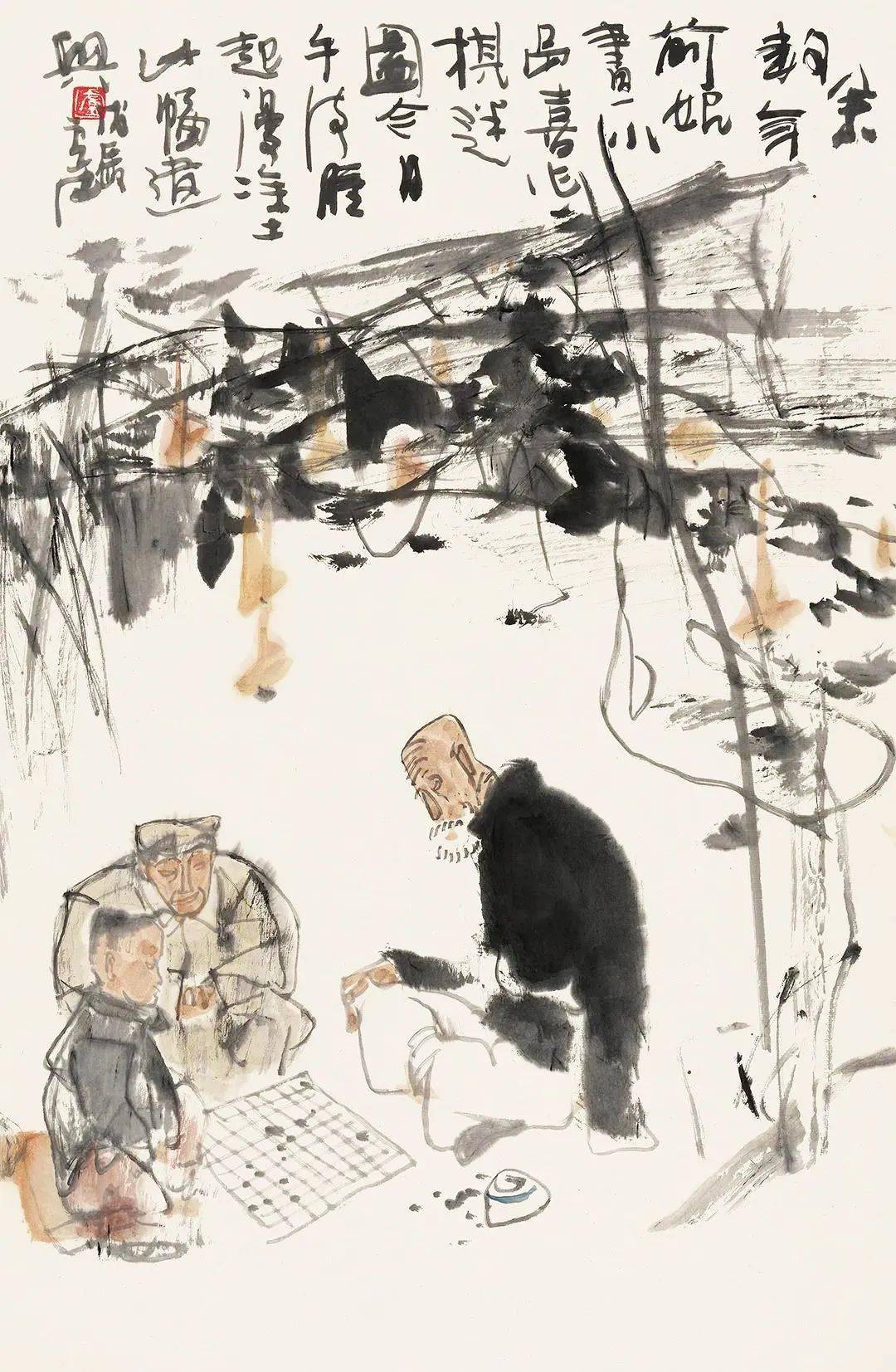 卢沉(1935—2004 )中国著名国画家江苏苏州人早年在苏州美术专科学校